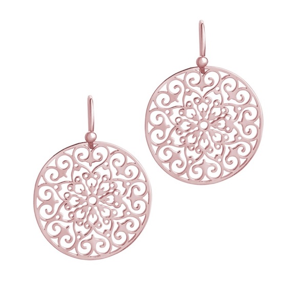 Sterling Forever Jewelry - Sterling Forever Sterling Silver Round Filigree Dangle Earrings